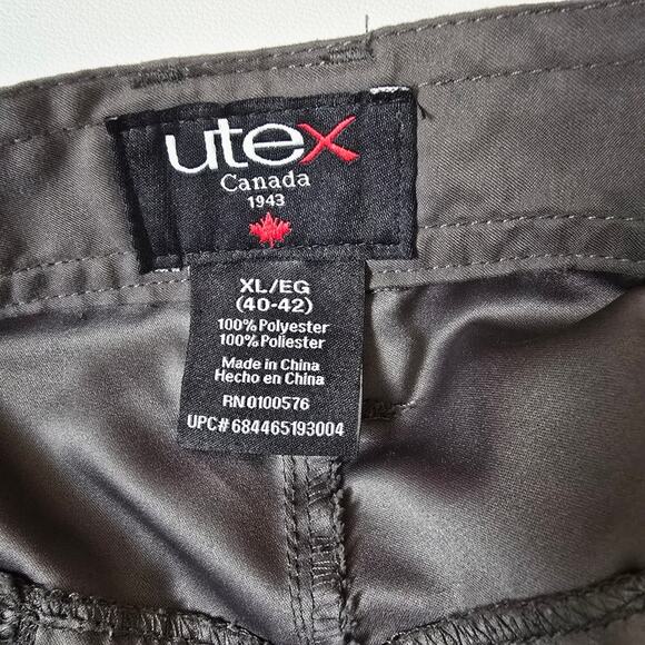 UTEX Canada Mens Brown Cargo Pockets Ripstop Lightweight Pants Gorpcore XL - Picture 3 of 16